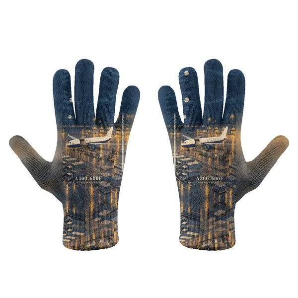 Airbus A300-600F - Gloves - Full - 3D - Full Print