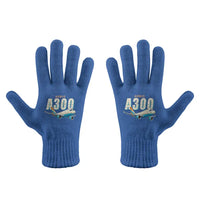 Thumbnail for Airbus A300-600F - Gloves - Full - Cartoon - Blue