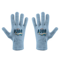 Thumbnail for Airbus A300-600F - Gloves - Full - Cartoon - Light Blue