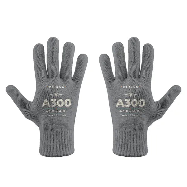 Airbus A300-600F - Gloves - Full - Heritage - Gray