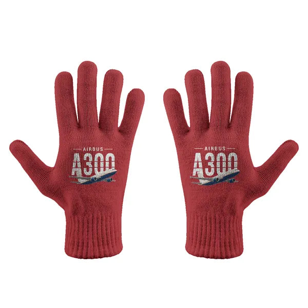 Airbus A300-600F - Gloves - Full - Original - Red