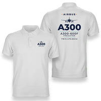 Thumbnail for Airbus A300-600F - Heritage - Double-Side Polo - White