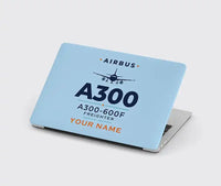 Thumbnail for Airbus A300-600F - Heritage + Name - MacBook Case - Light Blue