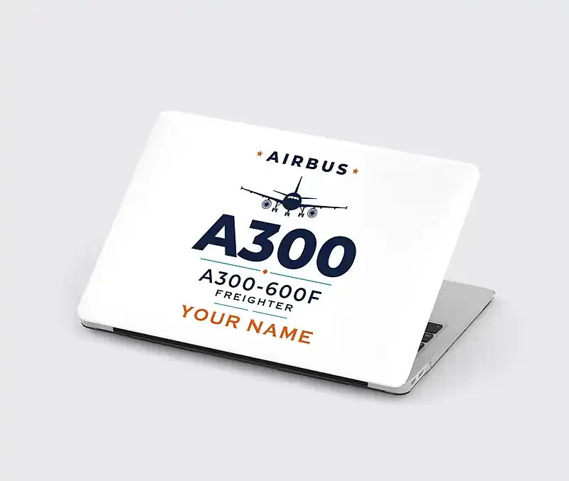 Airbus A300-600F - Heritage + Name - MacBook Case - White