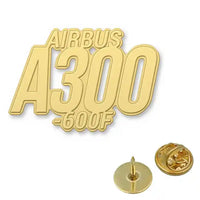 Thumbnail for Airbus A300-600F - Hollow Pin - Tag - Gold