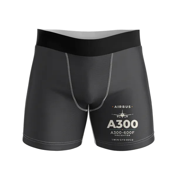 Airbus A300-600F - Men Boxers - Heritage - Black