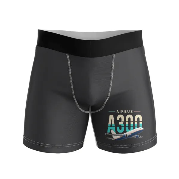 Airbus A300-600F - Men Boxers - Original - Black