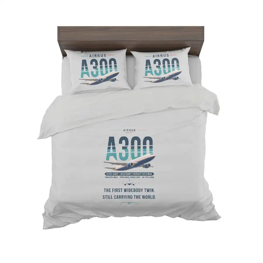 Airbus A300-600F - Original - Bedding Set - Light Gray