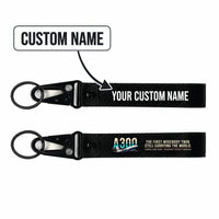 Thumbnail for Airbus A300-600F Hawk-Shaped Key Chains - Black - Original - Personalized