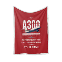 Thumbnail for Airbus A300-600F - Original + Name - Blanket - Red