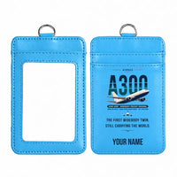 Thumbnail for Airbus A300-600F - Original - ID Card Holder - Blue + Name