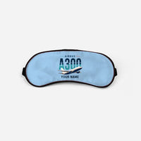Thumbnail for Airbus A300-600F - Original + Name - Sleep Mask - Light Blue