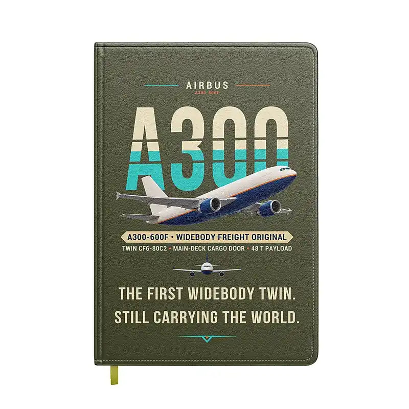 Airbus A300-600F - Original - Notebook - Green Army