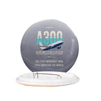 Thumbnail for Airbus A300-600F - Original - Pin - Gray