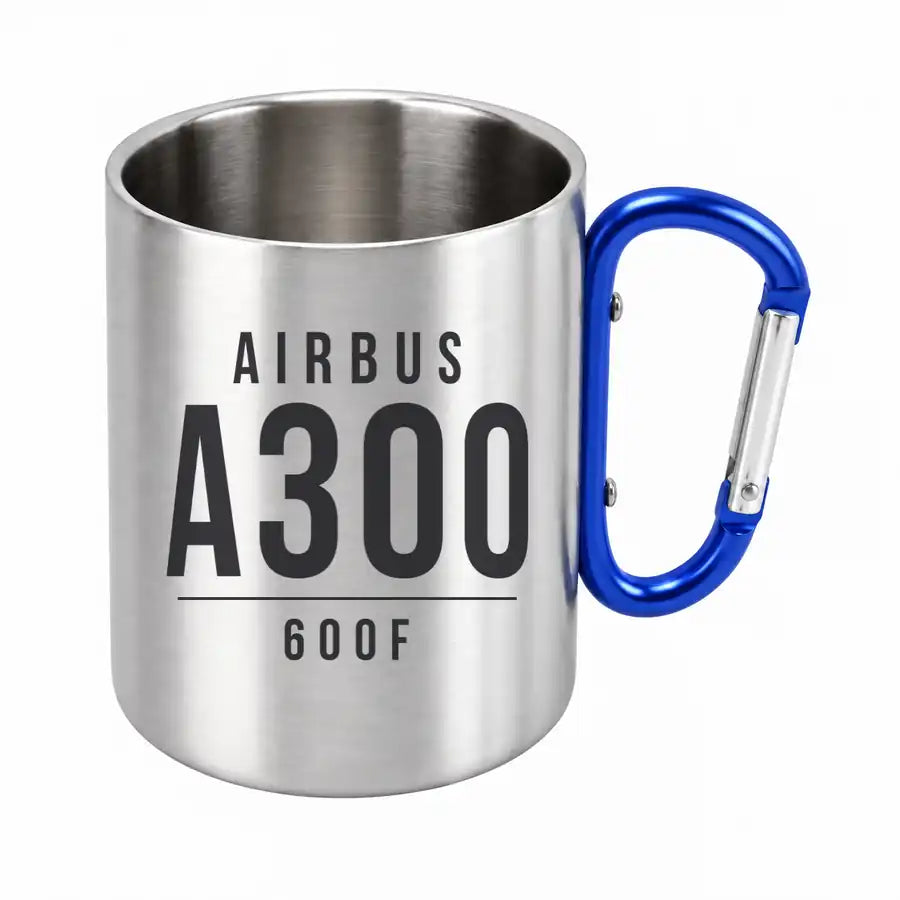 Airbus A300-600F - Outdoors Mug - Tag - Blue