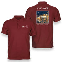 Thumbnail for Airbus A300-600F - Poster - Double-Side Polo - Red