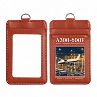 Thumbnail for Airbus A300-600F - Poster - ID Card Holder - Light Brown