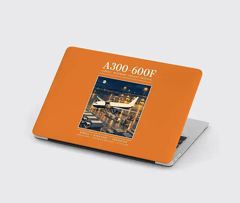 Airbus A300-600F - Poster - MacBook Case - Orange