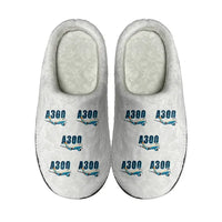 Thumbnail for Airbus A300-600F - Slippers - Cotton - Cartoon Pattern - White
