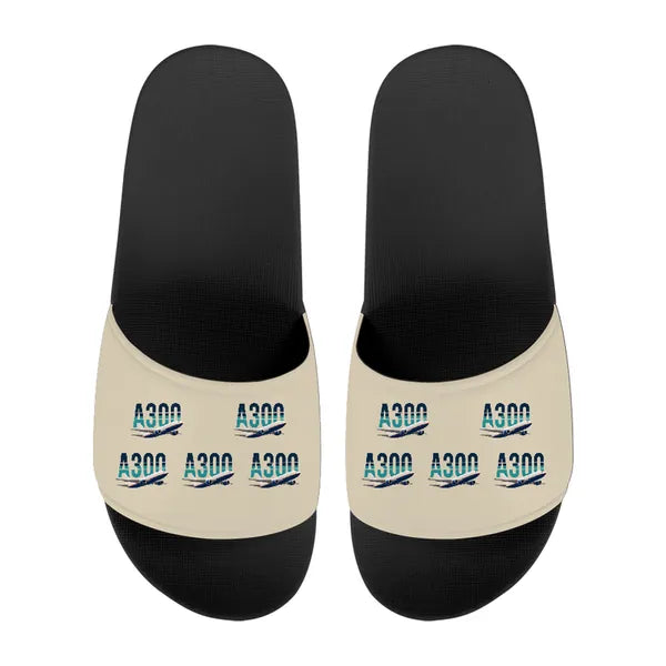 Airbus A300-600F - Slippers - Sport - Original Pattern - Beige