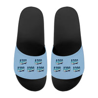 Thumbnail for Airbus A300-600F - Slippers - Sport - Original Pattern - Light Blue