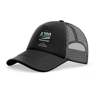Thumbnail for Airbus A300-600F trucker cap - full black