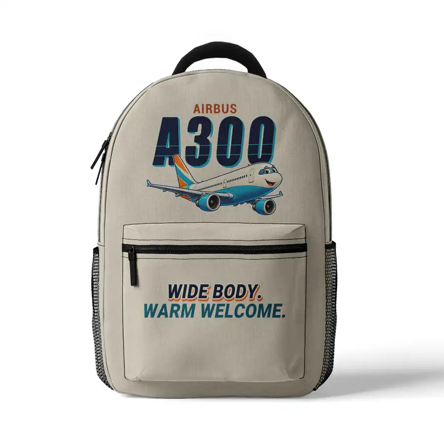 Airbus A300-600R - 3D Backpack - Cartoon - Beige