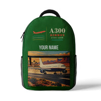 Thumbnail for Airbus A300-600R - 3D Backpack - Green + Name