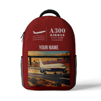 Thumbnail for Airbus A300-600R - 3D Backpack - Red + Name