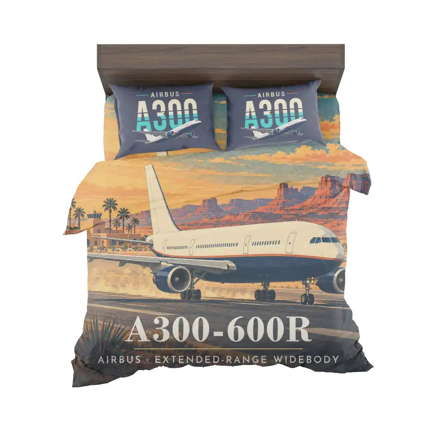Airbus A300-600R - 3D - Bedding Set - Full Print