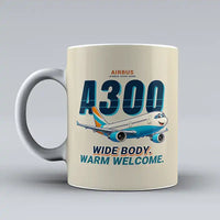 Thumbnail for Airbus A300-600R - Cartoon - Mug - Beige