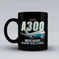 Thumbnail for Airbus A300-600R - Cartoon - Mug - Black