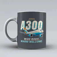 Thumbnail for Airbus A300-600R - Cartoon - Mug - Gray