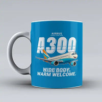 Thumbnail for Airbus A300-600R - Cartoon - Mug - Turquoise
