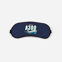 Thumbnail for Airbus A300-600R - Cartoon - Sleep Mask - Navy Blue