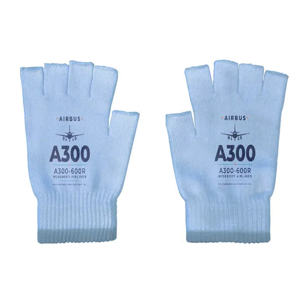 Airbus A300-600R - Gloves - Cut - Heritage - Light Blue