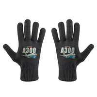 Thumbnail for Airbus A300-600R - Gloves - Full - Cartoon - Black