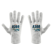 Thumbnail for Airbus A300-600R - Gloves - Full - Cartoon + Name - White