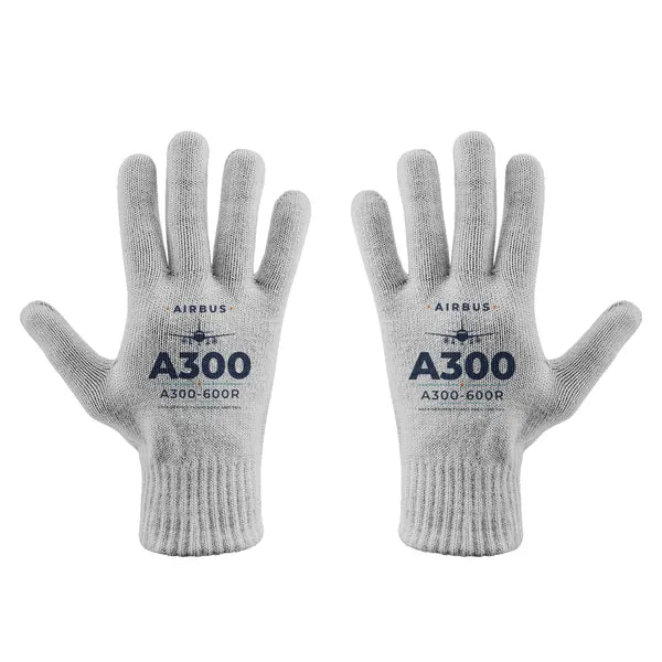 Airbus A300-600R - Gloves - Full - Heritage - Light Gray