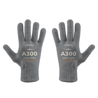 Thumbnail for Airbus A300-600R - Gloves - Full - Heritage + Name - Gray