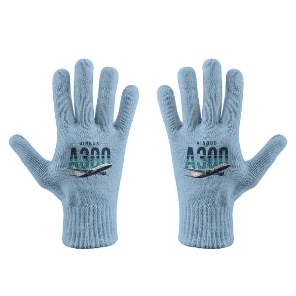 Airbus A300-600R - Gloves - Full - Original - Light Blue