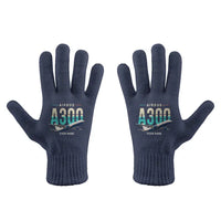 Thumbnail for Airbus A300-600R - Gloves - Full - Original + Name - Navy Blue