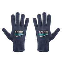 Thumbnail for Airbus A300-600R - Gloves - Full - Original - Navy Blue