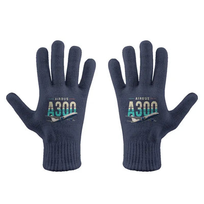 Airbus A300-600R - Gloves - Full - Original - Navy Blue