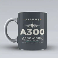 Thumbnail for Airbus A300-600R - Heritage - Mug - Gray