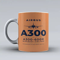 Thumbnail for Airbus A300-600R - Heritage - Mug - Orange
