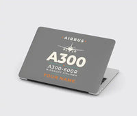 Thumbnail for Airbus A300-600R - Heritage + Name - MacBook Case - Gray
