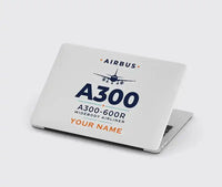 Thumbnail for Airbus A300-600R - Heritage + Name - MacBook Case - Light Gray