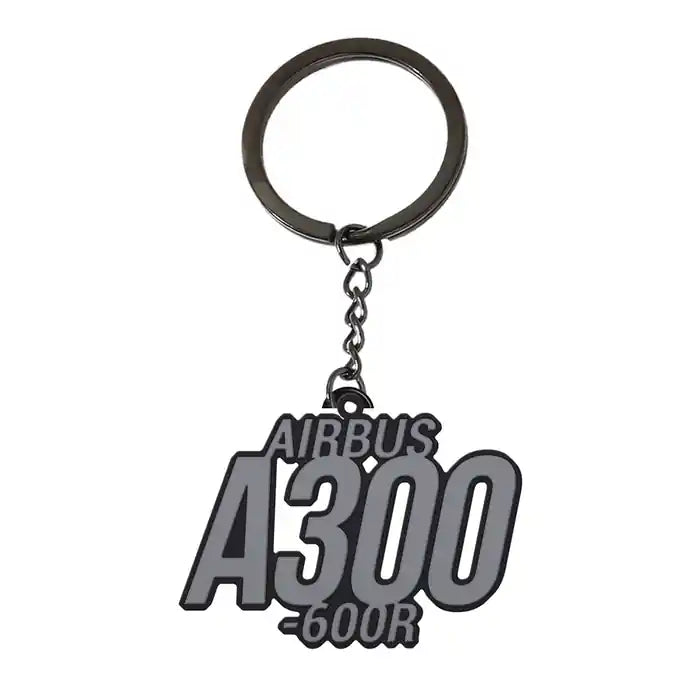 Airbus A300-600R - Hollow Key Chain - Tag - Black