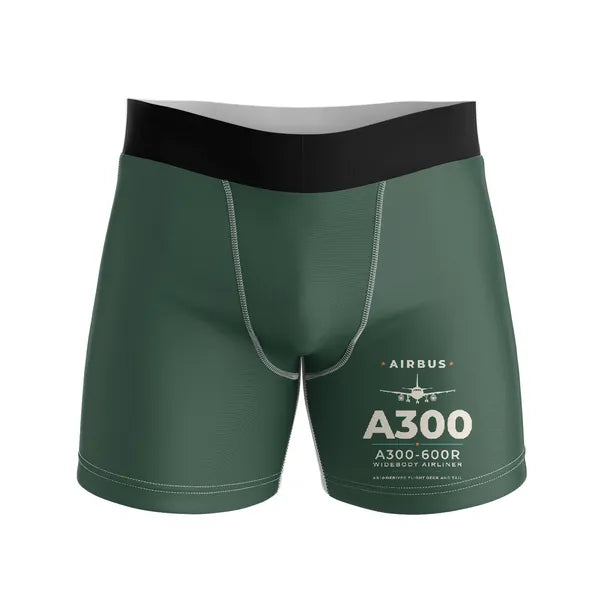Airbus A300-600R - Men Boxers - Heritage - Dark Green